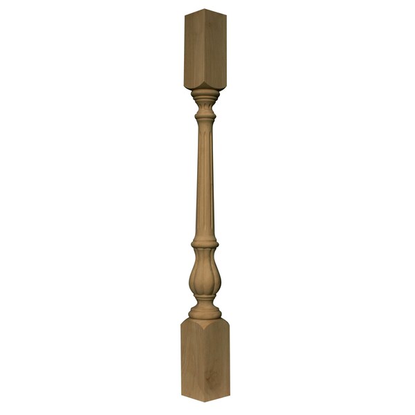 Osborne Wood Products 38 x 3 1/2 Traditional Baluster in Rubberwood (paintgrade)< - 891895RW