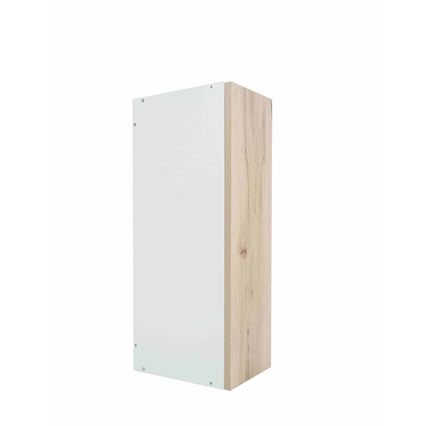 Cambridge Radiance 9 in. W x 12 in. D x 30 in. H Ready to Assemble Slab Wall Kitchen Cabinet in Light Oak - SA-W930-LO-KIT