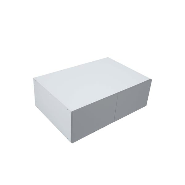 Cambridge Radiance 36in Wx24in Dx12in H Ready to Assemble Slab Wall Bridge Kitchen Cabinet in Matte Grey - SA-W361224-MG-KIT