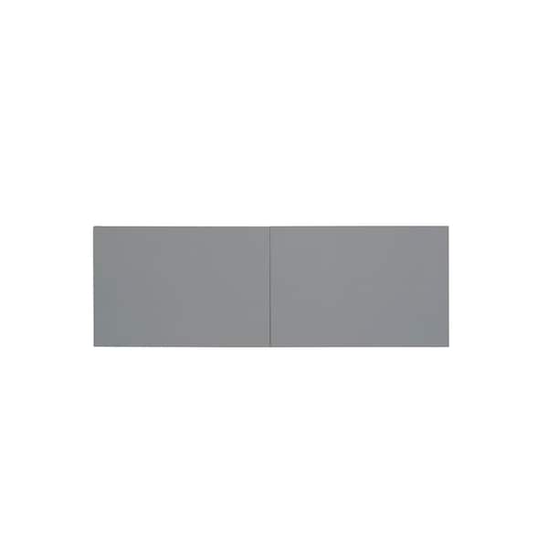 Cambridge Radiance 36in Wx24in Dx12in H Ready to Assemble Slab Wall Bridge Kitchen Cabinet in Matte Grey - SA-W361224-MG-KIT