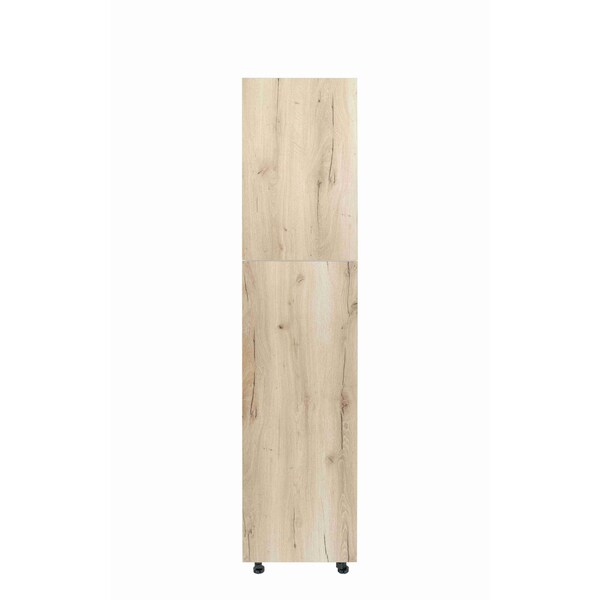 Cambridge Radiance 18 in. W x 24 in. D x 90 in. H Ready to Assemble Slab Pantry Kitchen Cabinet in Light Oak - SA-TP1890-LO-KIT