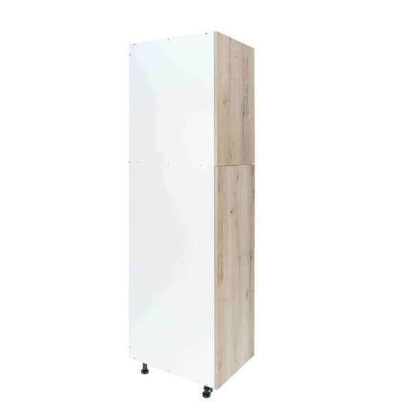 Cambridge Radiance 18 in. W x 24 in. D x 90 in. H Ready to Assemble Slab Pantry Kitchen Cabinet in Light Oak - SA-TP1890-LO-KIT