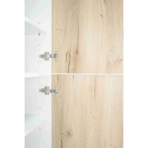 Cambridge Radiance 18 in. W x 24 in. D x 90 in. H Ready to Assemble Slab Pantry Kitchen Cabinet in Light Oak - SA-TP1890-LO-KIT