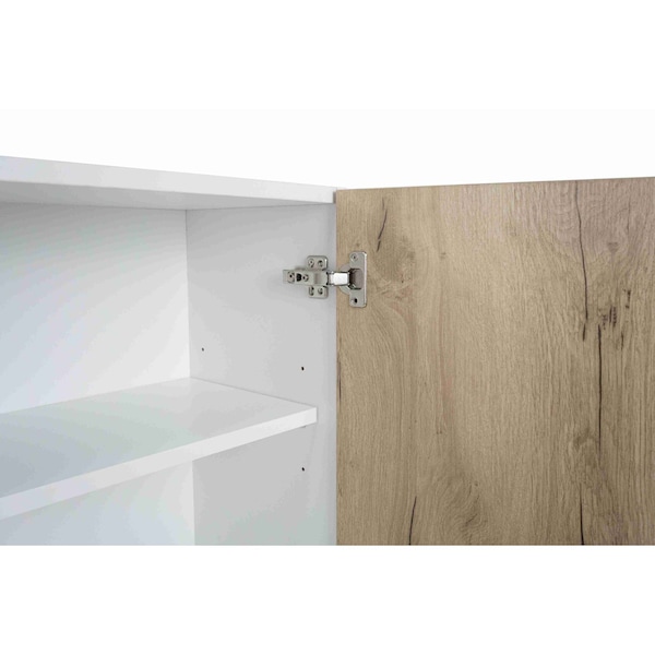 Cambridge Radiance 27 in. W x 12 in. D x 30 in. H Ready to Assemble Slab Wall Kitchen Cabinet in Light Oak - SA-W2730-LO-KIT