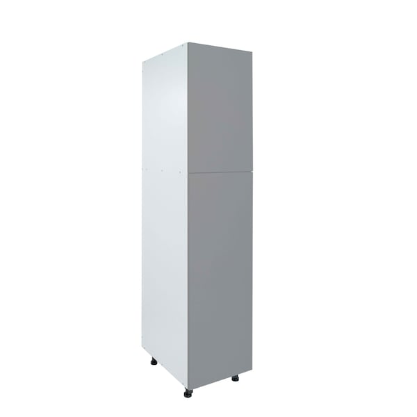 Cambridge Radiance 18 in. W x 24 in. D x 90 in. H Ready to Assemble Slab Pantry Kitchen Cabinet in Matte Grey - SA-TP1890-MG-KIT