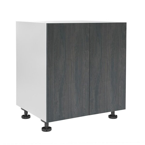 Cambridge Quick Assemble Modern Style, Carbon Marine 33 in. Base Kitchen Cabinet, 2 Door (33 in. W x 24 in. D x 34.50 in. H) - SA-BD33-CM