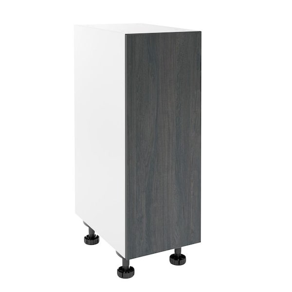 Cambridge Quick Assemble Modern Style, Carbon Marine 9 in. Base Kitchen Cabinet (9 in. W x 24 in. D x 34.50 in. H) - SA-BD9-CM