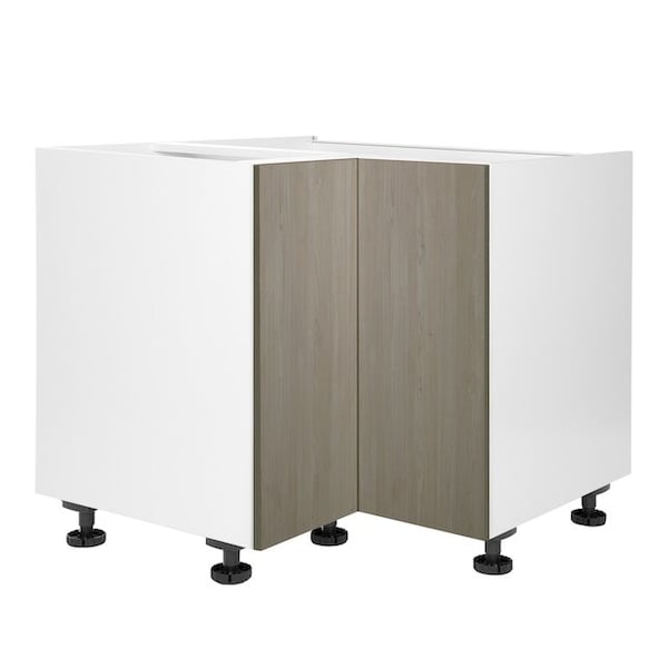 Cambridge Quick Assemble Modern Style, Grey Nordic 36 in. Lazy Susan Base Kitchen Cabinet (36 in. W x 24 in. D x 34.50 in. H) - SA-BULZ36-GN