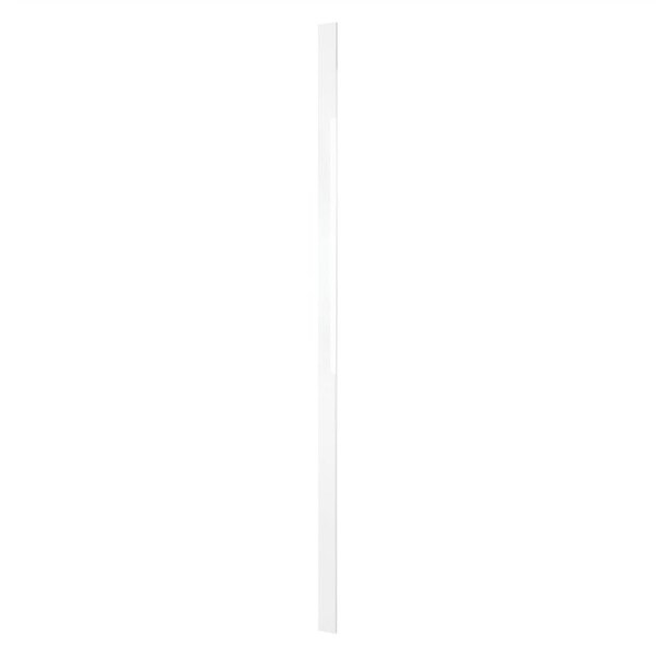 Cambridge White Gloss Slab Style Kitchen Cabinet Filler (3 in W x 0.75 in D x 96 in H) - SA-PUSF396-WG