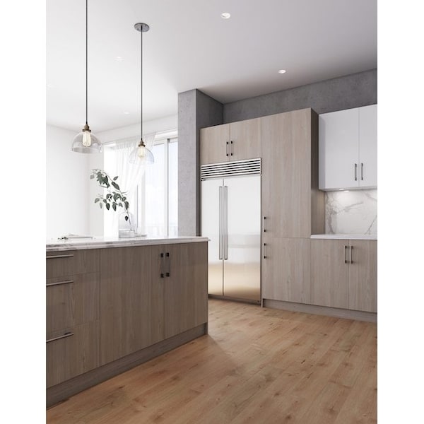 Cambridge Quick Assemble Modern Style, Grey Nordic 27 x 30 in. Wall Kitchen Cabinet (27 in. W x 12 D x 30 in. H) - SA-WU2730-GN