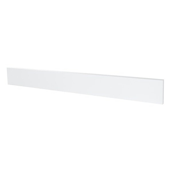 Cambridge White Gloss Slab Style Kitchen Cabinet Toe Kick (96 in W x 1 in D x 4.5 in H) - SA-TK96-WG