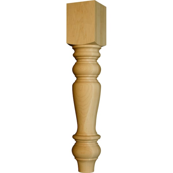 Osborne Wood Products 34 1/2 x 6 Massive Wilmington Island Leg in Mahogany - 1481MH