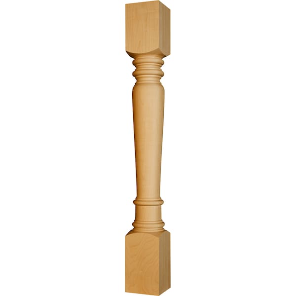 Osborne Wood Products 35 1/2 x 4 Husky Islander Island Leg in Black Walnut - 1751W