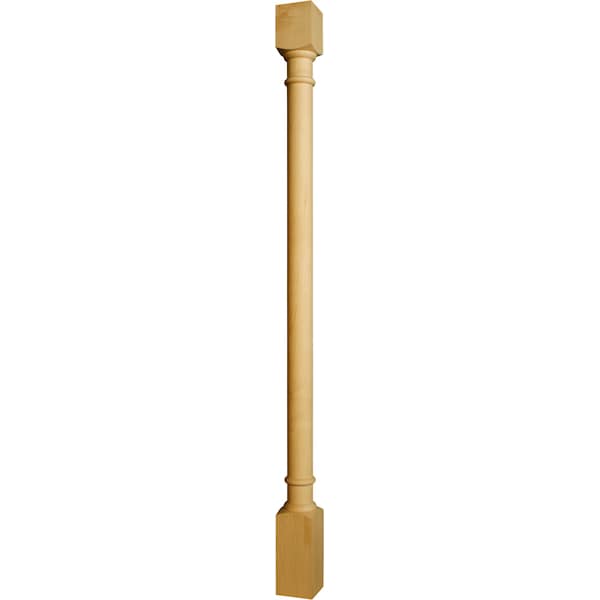 Osborne Wood Products 40 1/2 x 2 1/2 Extended Jefferson Island Leg in Hard Maple - 1593HM