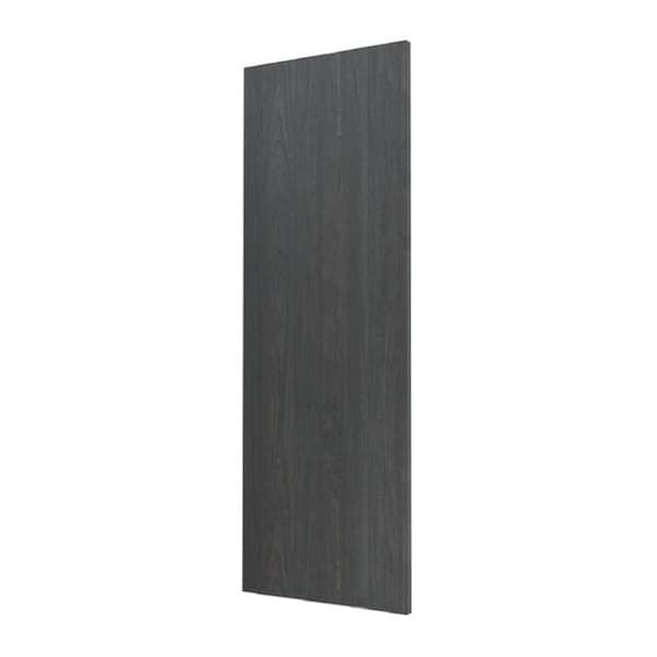 Cambridge Carbon Marine Slab Style Wall Kitchen Cabinet End Panel (12 in W x 0.75 in D x 36 in H) - SA-WUEP36-CM