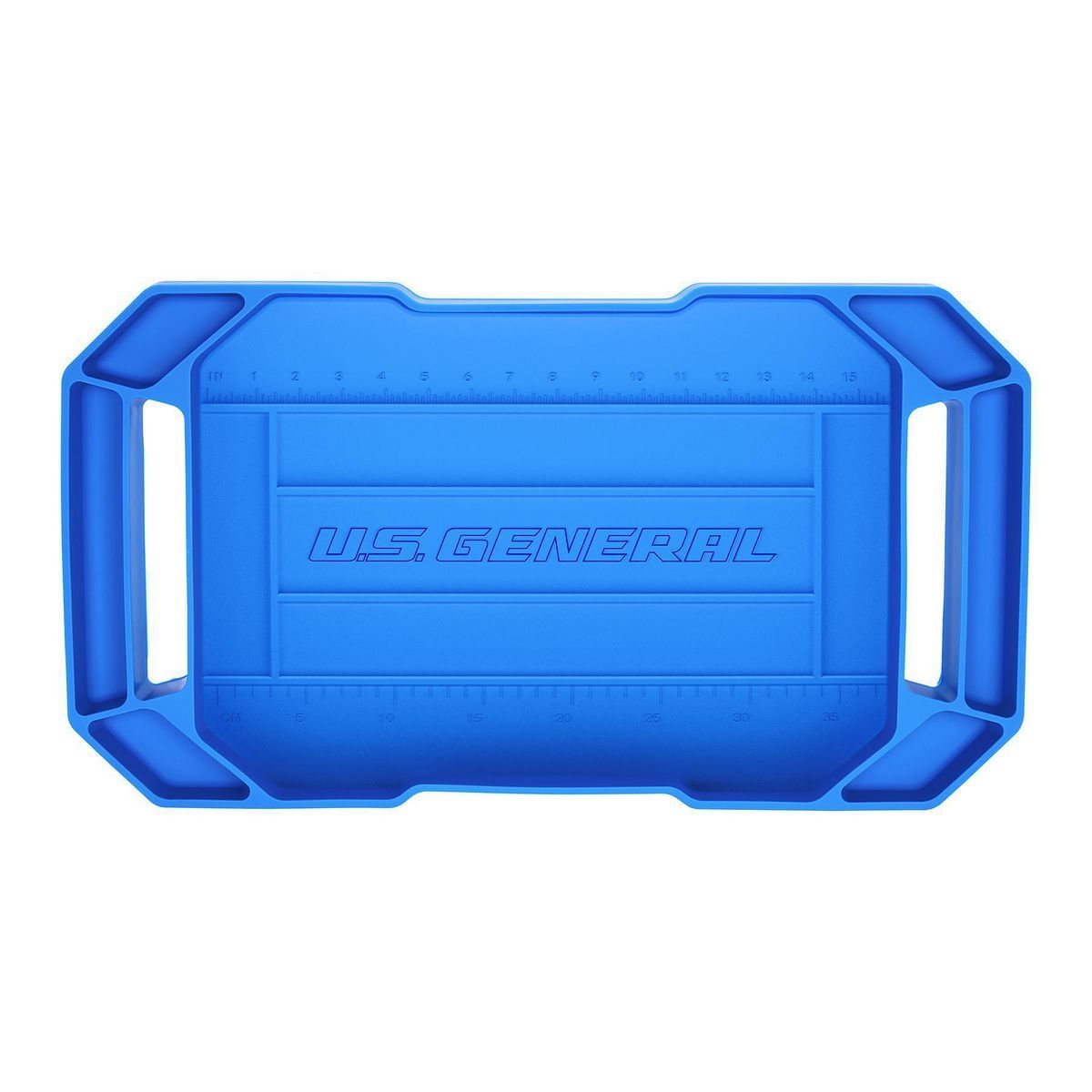Charola de partes flexibles de gran tamaño U.S. General 20-3/4 pulg. x 11-1/2 pulg. con Ultra-Grip - 58264