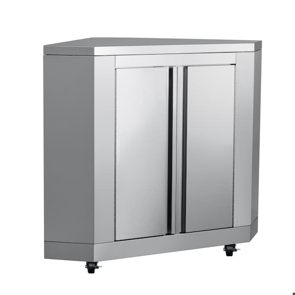 Koolmore 26 in. Stainless-Steel Corner Cabinet for Outdoor Kitchen KM-OKS-CCAB - KM-OKS-CCAB
