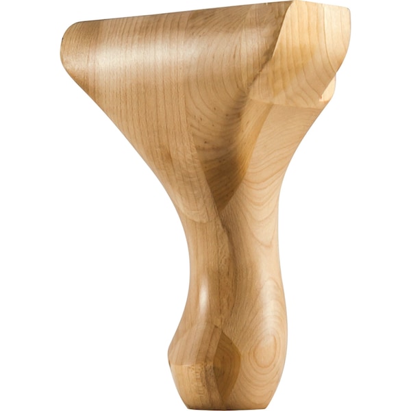 Hardware Resources 4-1/4" Wx2-5/8"Dx6"H Oak Queen Anne Center Leg - WLC65OK