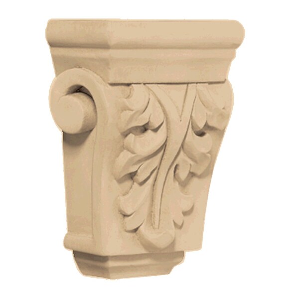Designs Of Distinction Petite Acanthus Hand Carved Corbel - Cherry - 01901009CH1