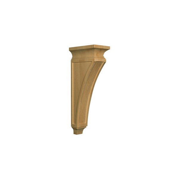 Osborne Wood Products 21 x 5 x 9 Tall Arts & Crafts Bar Corbel in Rubberwood (pai - 892016RW