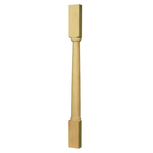 Osborne Wood Products 29 1/4" x 2 1/2" x 1 3/16" Shanty to Chic Vanity Pilaster in Black Wal - 1601W