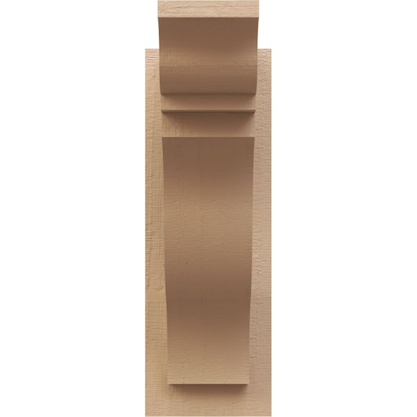 Ekena Millwork 5 1/2-in W x 12-in D x 16-in H Funston Trad Rough Cedar Woodgrain TimberThane Outlooker, Primed Tan - OUTUR055X12X16FST04RCPR