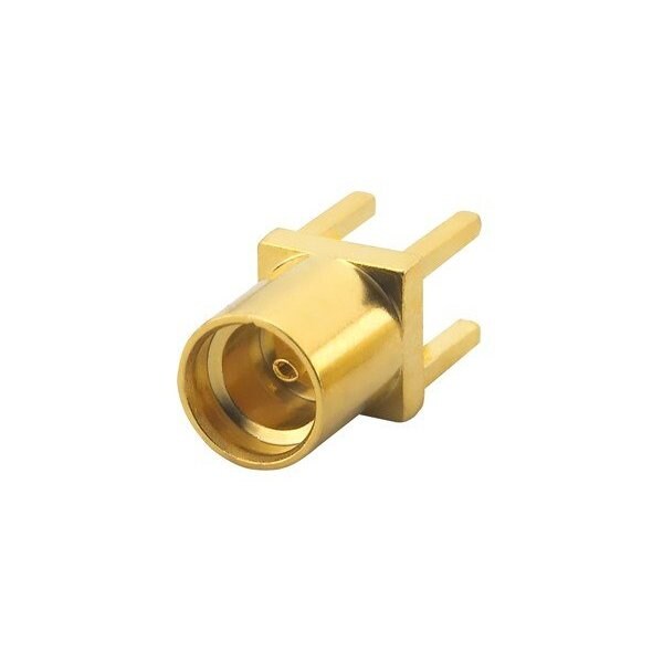 Conectores RF / Conectores Coaxiales MMCX Rectos para Montaje en PCB, Hembra, Dorados, 50Ω, Pin de Orificio Pasante - PCB.MMCXFSTJ.HT