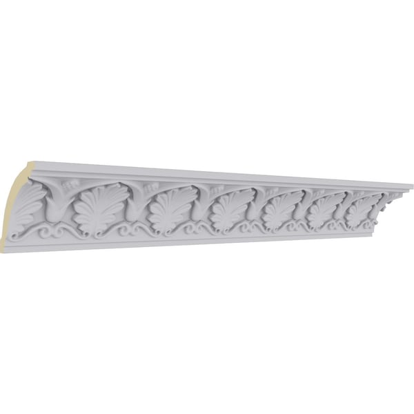 Ekena Millwork 2 1/2"H x 2 1/2"P x 3 5/8"F x 94 1/2"L, (2 3/4" Repeat), Bonetti Crown Moulding - MLD02X02X03BO