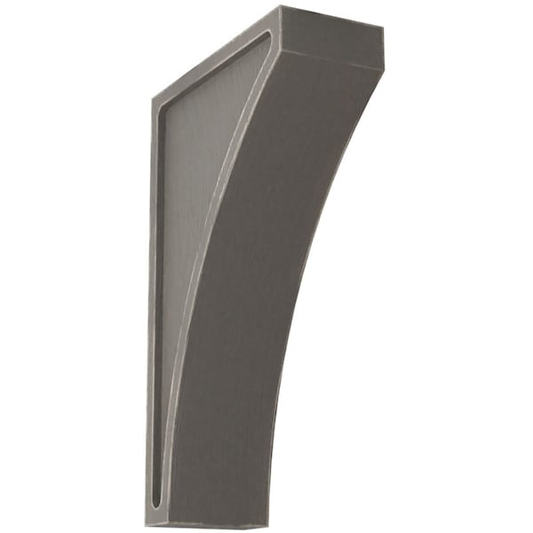 Ekena Millwork 3"W x 7 1/2"D x 12"H Extra Large Lawson Wood Vintage Decor Corbel, Reclaimed Grey - CORWD03X07X12LWGY