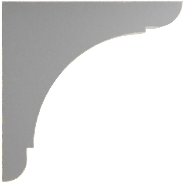 Ekena Millwork 1 3/4"W x 12"D x 12"H Extra Large Olympic Wood Vintage Decor Bracket, Pebble Grey - BKTWD01X12X12OLPG