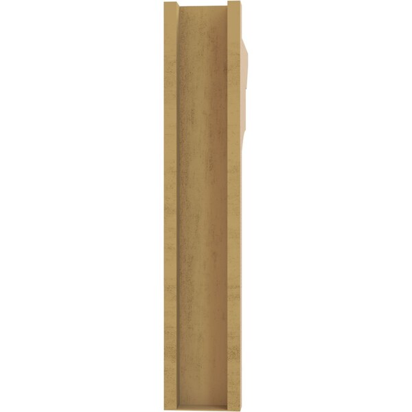 Ekena Millwork 6-in W x 28-in D x 32-in H Balboa Slat Rough Cedar Woodgrain TimberThane Outlooker, Primed Tan - OUTUR060X28X32BOA24RCPR