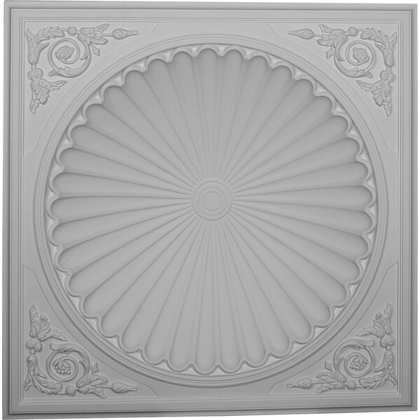 Ekena Millwork 38 1/2"OD x 30 3/4"ID x 6 1/2"D Odessa Recessed Mount Ceiling Dome - DOME38OD