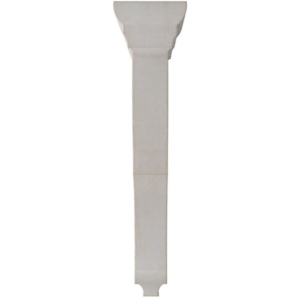Ekena Millwork 3 1/2"W x 7 1/2"D x 14"H Extra Large Rojas Wood Vintage Decor Corbel, Chalk Dust White - CORWD03X07X14RJWH