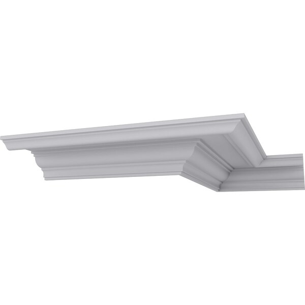 Ekena Millwork 4"H x 9"P x 10 1/4"F x 94 1/2"L Antonio Traditional Crown Moulding - MLD04X09X10AN
