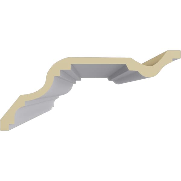 Ekena Millwork 4"H x 9"P x 10 1/4"F x 94 1/2"L Antonio Traditional Crown Moulding - MLD04X09X10AN