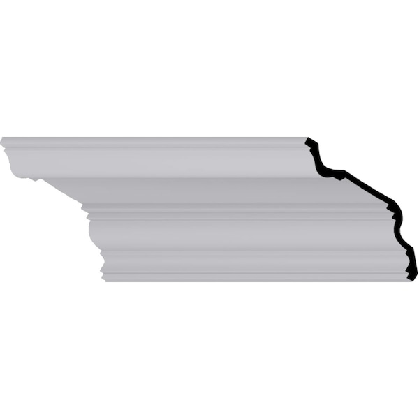 Ekena Millwork 4"H x 9"P x 10 1/4"F x 94 1/2"L Antonio Traditional Crown Moulding - MLD04X09X10AN
