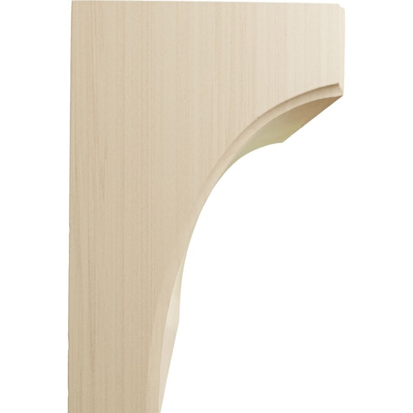 Ekena Millwork 5 1/4"W x 4"D x 6"H Clarksville Bracket, Rubberwood - BKTW05X04X06CVRW