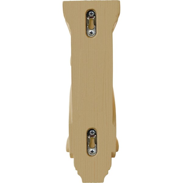 Ekena Millwork 3 3/8"W x 6 1/2"D x 10 1/2"H Boston Traditional Scroll Corbel, Alder - COR03X06X10TSAL