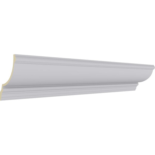 Ekena Millwork 6 1/2"H x 5 3/4"P x 8 5/8"F x 94 1/2"L Claremont Traditional Smooth Crown Moulding - MLD06X05X08CL