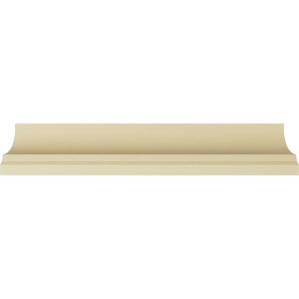 Ekena Millwork 6 1/2"H x 5 3/4"P x 8 5/8"F x 94 1/2"L Claremont Traditional Smooth Crown Moulding - MLD06X05X08CL