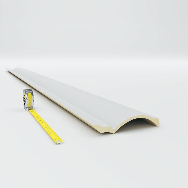 Ekena Millwork 6 1/2"H x 5 3/4"P x 8 5/8"F x 94 1/2"L Claremont Traditional Smooth Crown Moulding - MLD06X05X08CL