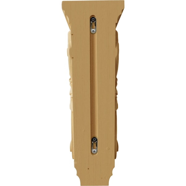 Ekena Millwork 6"W x 7 1/2"D x 18"H Extra Large Acanthus Wood Corbel, Alder - CORW06X08X18ACAL
