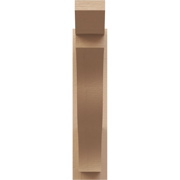 Ekena Millwork 5 1/2-in W x 24-in D x 24-in H Funston Slat Rough Cedar Woodgrain TimberThane Outlooker, Primed Tan - OUTUR055X24X24FST24RCPR