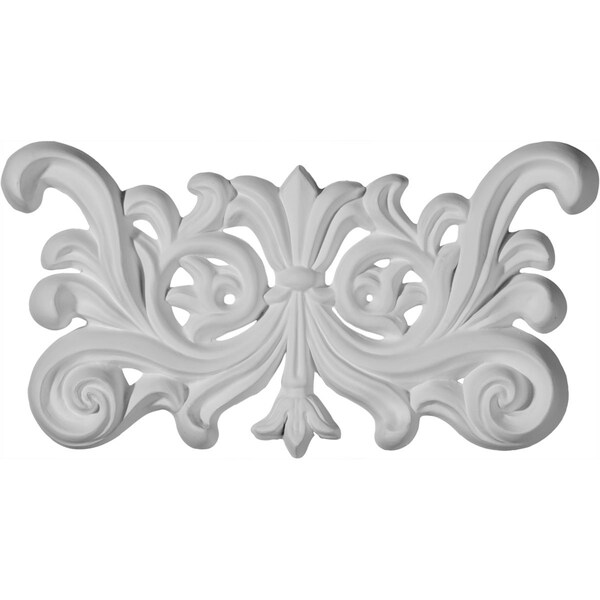Ekena Millwork 7 1/8"W x 3 3/4"H x 5/8"P Oslo Center Onlay - ONL07X03X01OS