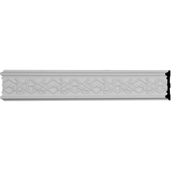 Ekena Millwork SAMPLE - 4 3/8"H x 7/8"P x 12"L Federal with Flowers Panel Moulding - SAMPLE-PML04X01FE