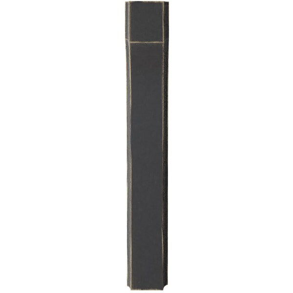 Ekena Millwork 1 3/4"W x 6"D x 12"H Clarksville Wood Vintage Decor Bracket, Black - BKTWD02X06X12CVBL