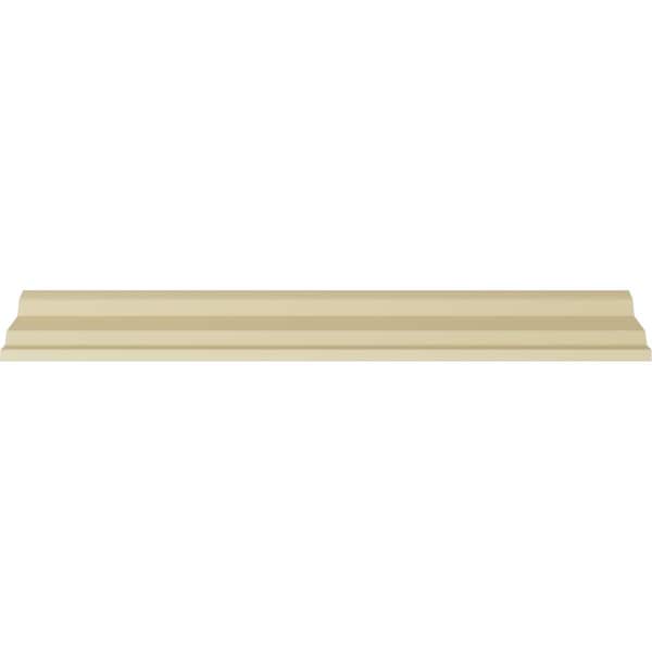 Ekena Millwork 4"H x 4"P x 5 5/8"F x 94 1/2"L, (7/8" Repeat), Linus Crown Moulding - MLD04X04X06LI