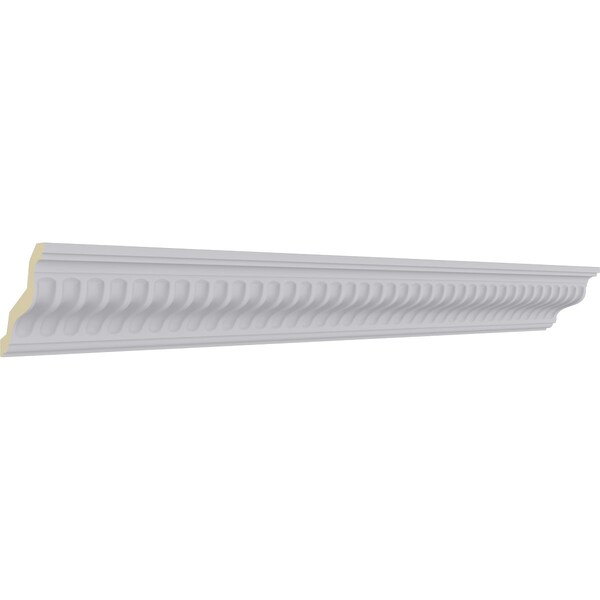 Ekena Millwork 4"H x 4"P x 5 5/8"F x 94 1/2"L, (7/8" Repeat), Linus Crown Moulding - MLD04X04X06LI
