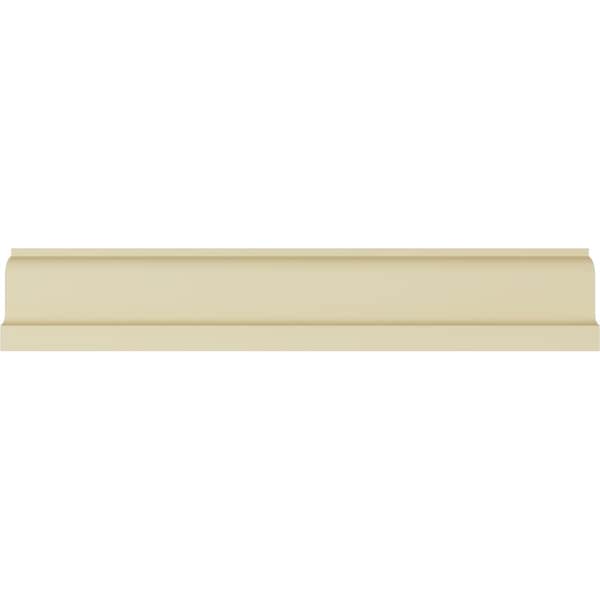 Ekena Millwork 3 1/8"H x 1 7/8"P x 3 5/8"F x 94 1/2"L Brightton Crown Moulding - MLD03X01X03BR