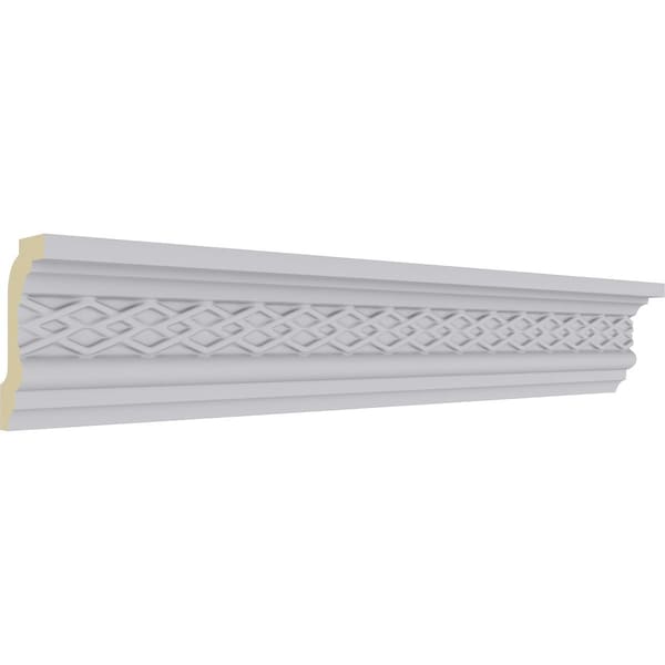 Ekena Millwork 3 1/8"H x 1 7/8"P x 3 5/8"F x 94 1/2"L Brightton Crown Moulding - MLD03X01X03BR